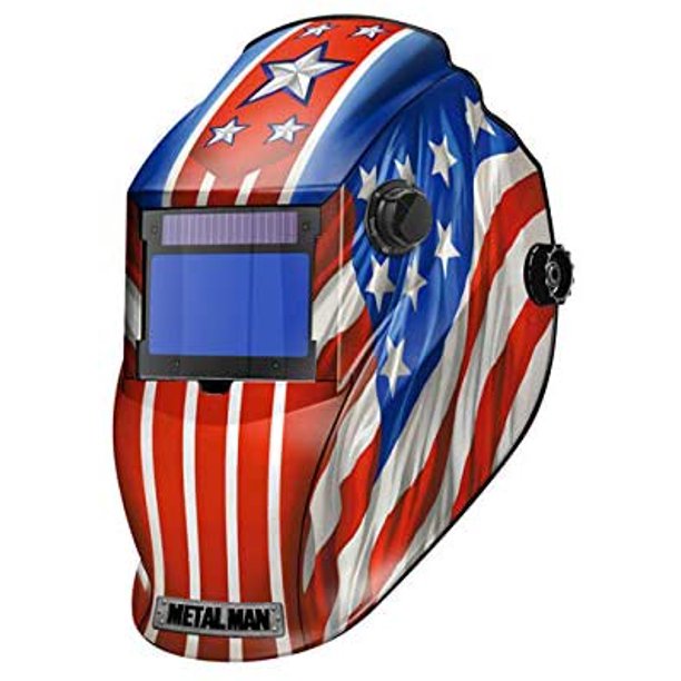 APA8735SGC Big Window 8735 Auto Darkening Welding Helmet - Patriotic APA8735SGC Big Window 8735 Auto Darkening Welding Helmet - Patriotic