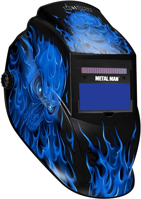 ASF8650SGC Auto Darkening Welding Helmet - Blue Skull ASF8650SGC Auto Darkening Welding Helmet - Blue Skull