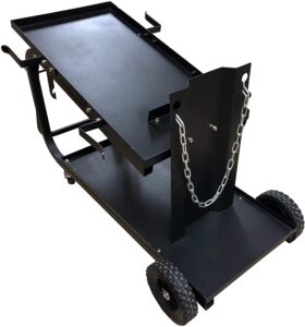 Universal Welding Cart With Fold Down Handle Universal Welding Cart With Fold Down Handle