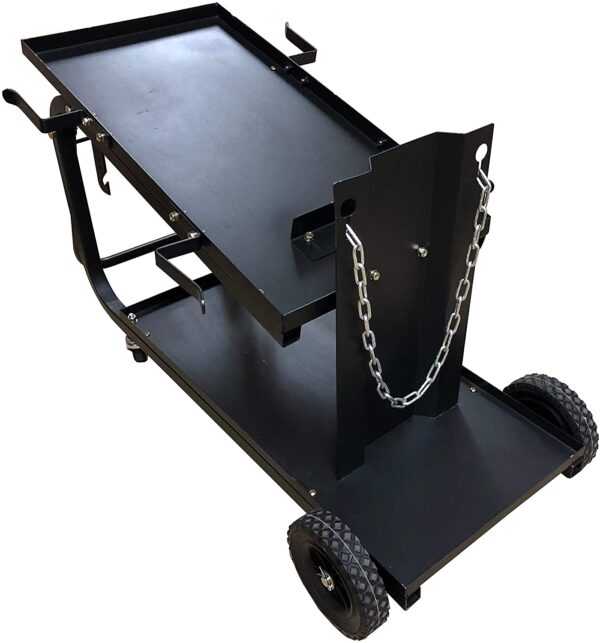 Universal Welding Cart With Fold Down Handle Universal Welding Cart With Fold Down Handle