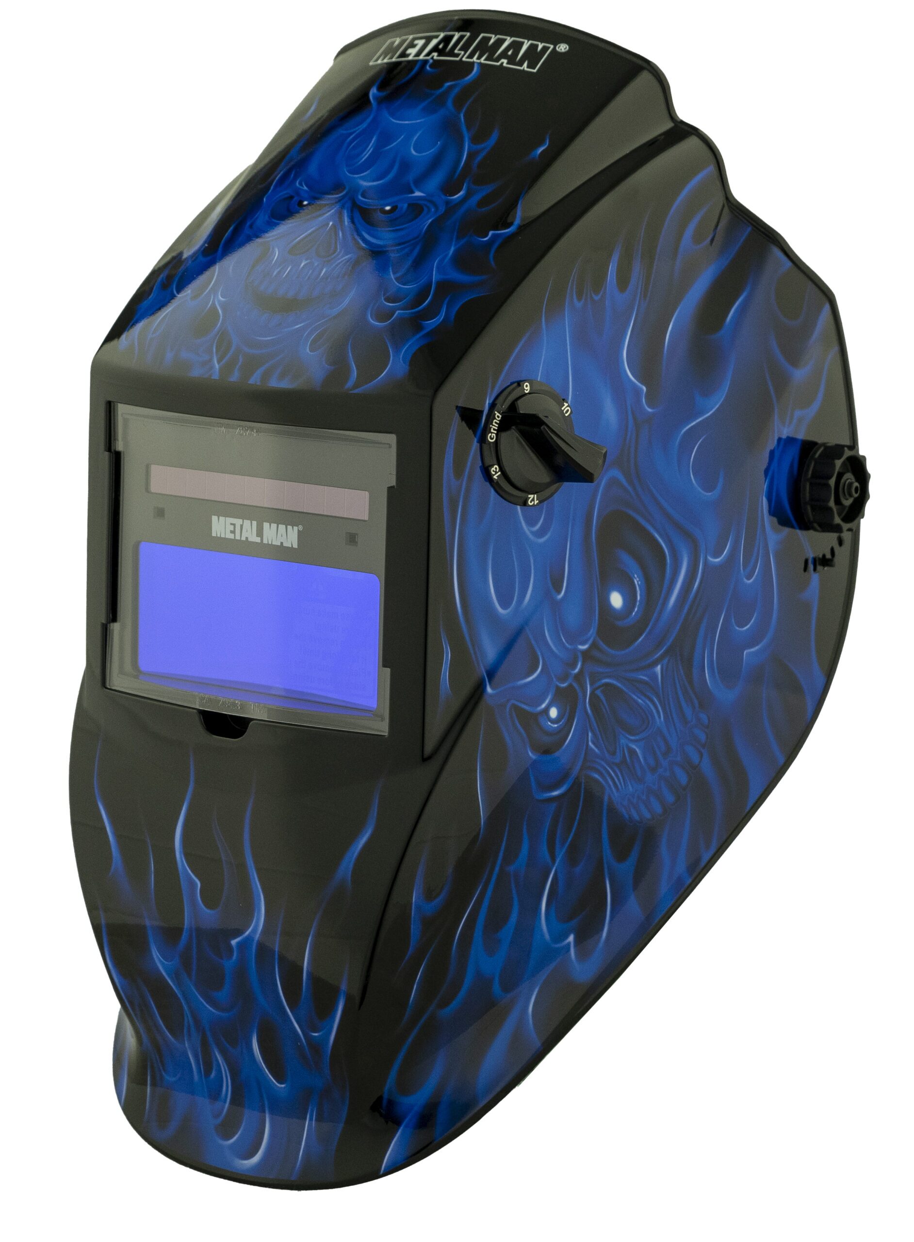 ASF8650SGC Auto Darkening Welding Helmet - Blue Skull ASF8650SGC Auto Darkening Welding Helmet - Blue Skull