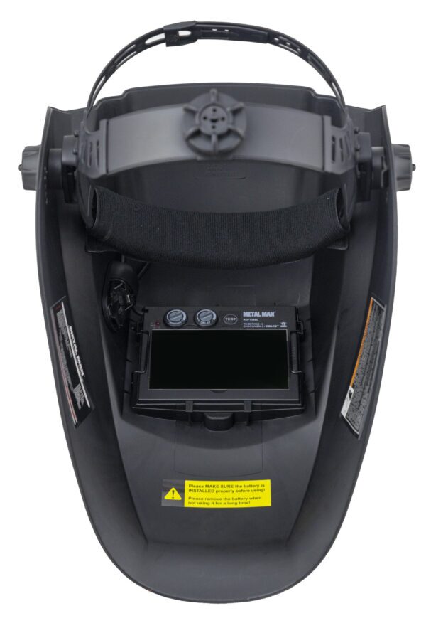 ATEC8735SGC Big Window 8735 Auto Darkening Welding Helmet - Gray Techo Skull