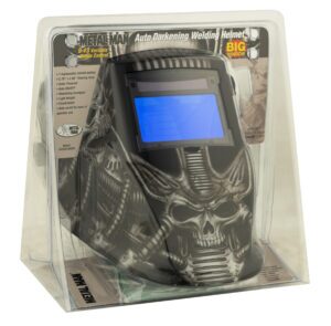 ATEC8735SGC Big Window 8735 Auto Darkening Welding Helmet - Gray Techo Skull ATEC8735SGC Big Window 8735 Auto Darkening Welding Helmet - Gray Techo Skull