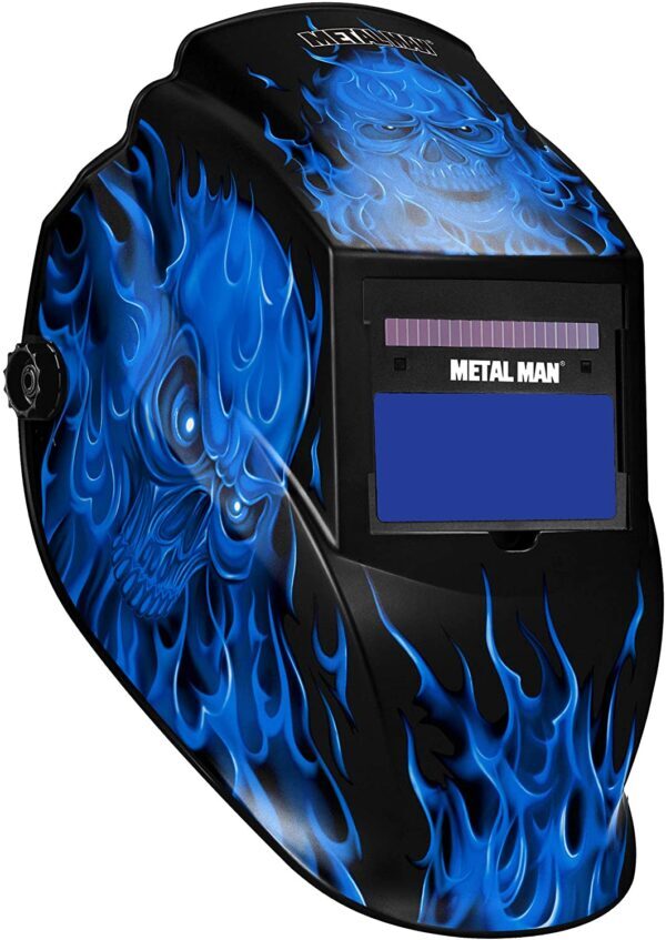 ASF8650SGC Auto Darkening Welding Helmet - Blue Skull