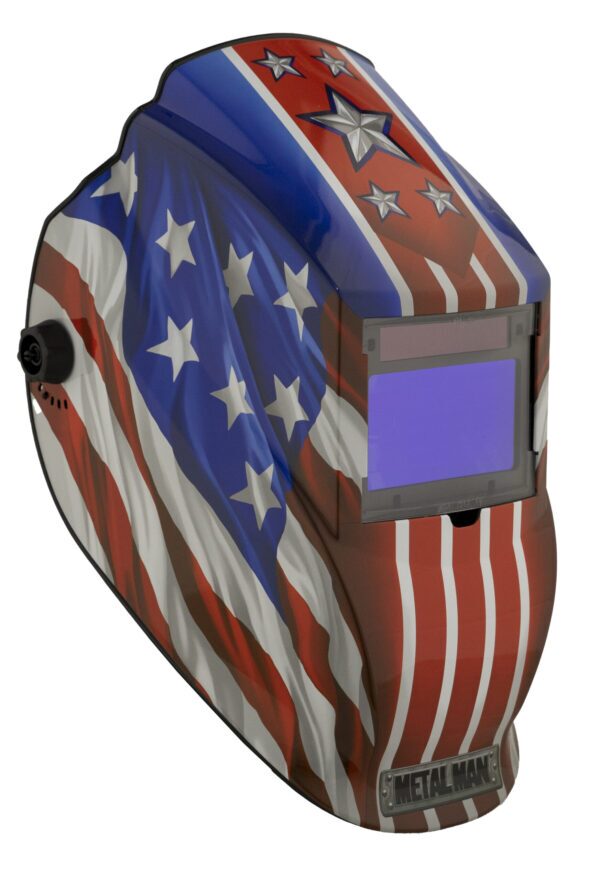 APA8735SGC Big Window 8735 Auto Darkening Welding Helmet - Patriotic